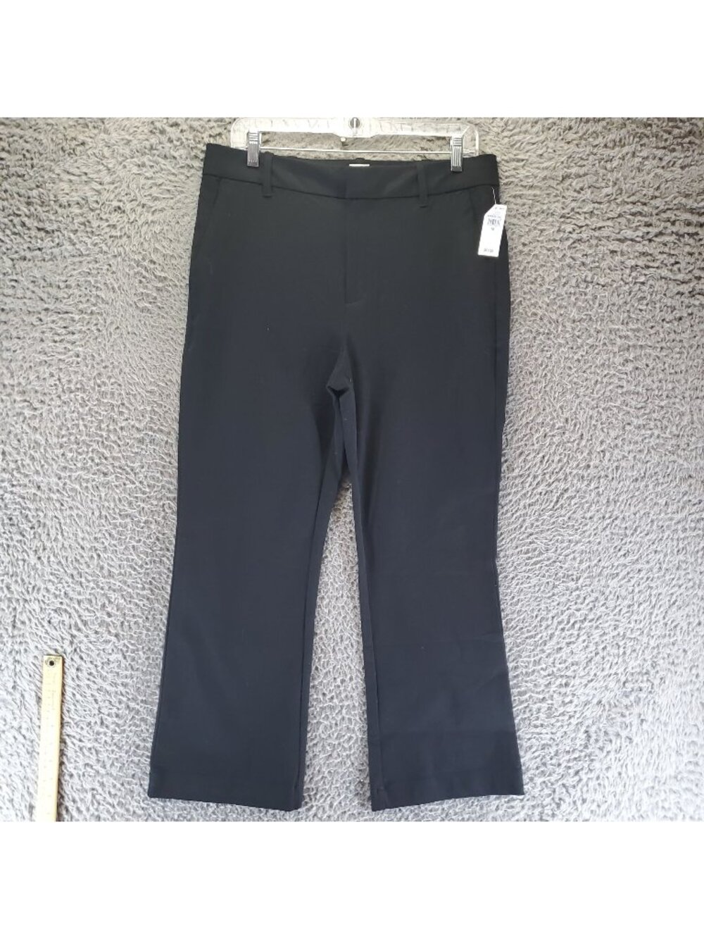 Gap Pants Womens 12 Black High Rise Kick Fit True Black Chino Cropped *NWT*